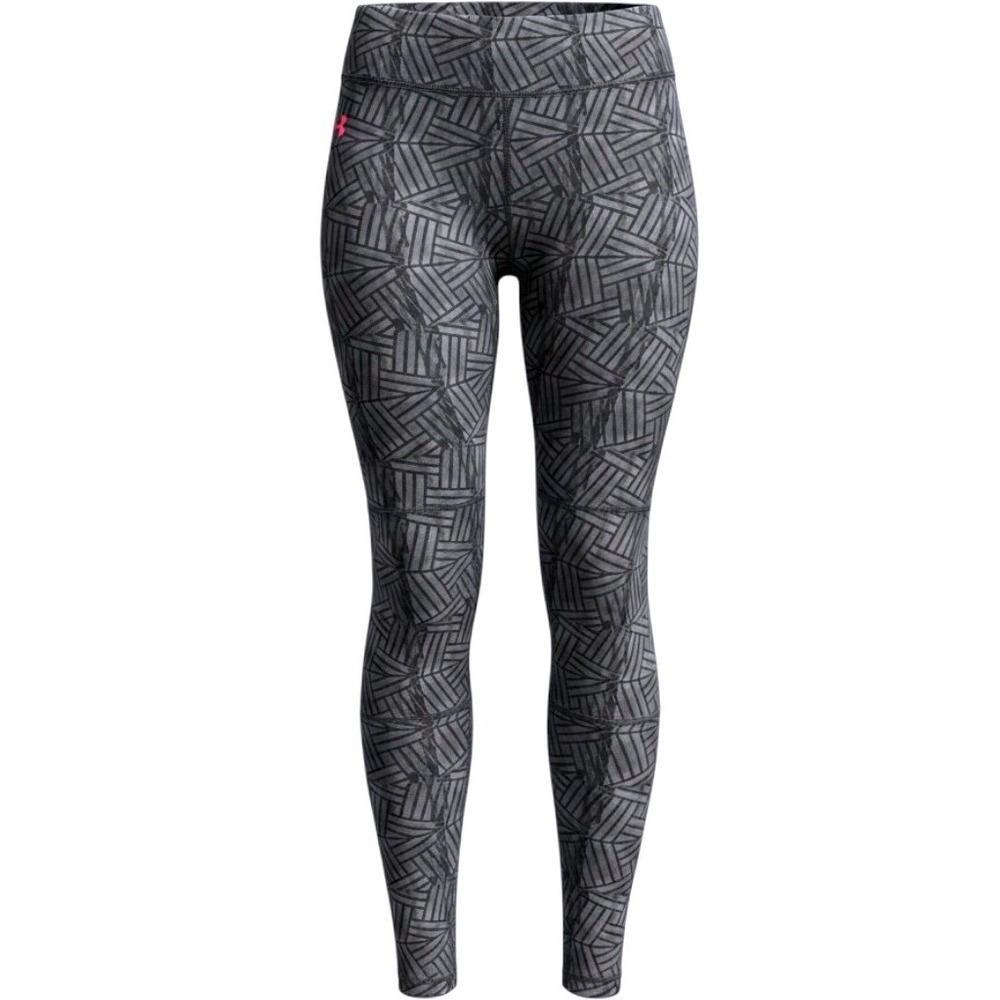 Under Armour ColdGear Power in Pink Geometric Leggings Women's XL Gray Fitted